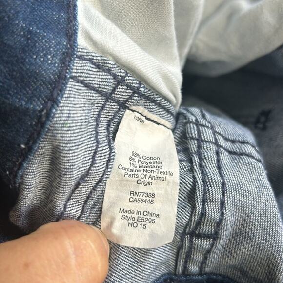 Madewell 10" High Riser Skinny Jeans in Lydia Dark Wash Stretch Denim 27 - Picture 5 of 8